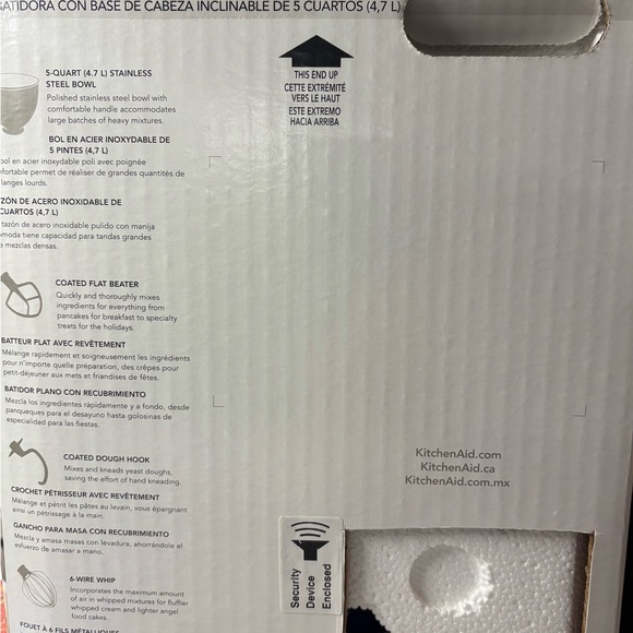 NEW IN BOX Must Go! Unopened KitchenAid Cobalt Blue Stand Mixer NIB Beater Blade - Picture 6 of 9